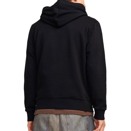 Jack & Jones Sweat Jjecorp Logo Hood Black Small Print/ Black