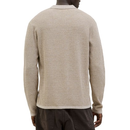 Jack & Jones Polo Jjegeorge Knit Sn Coriander W. White