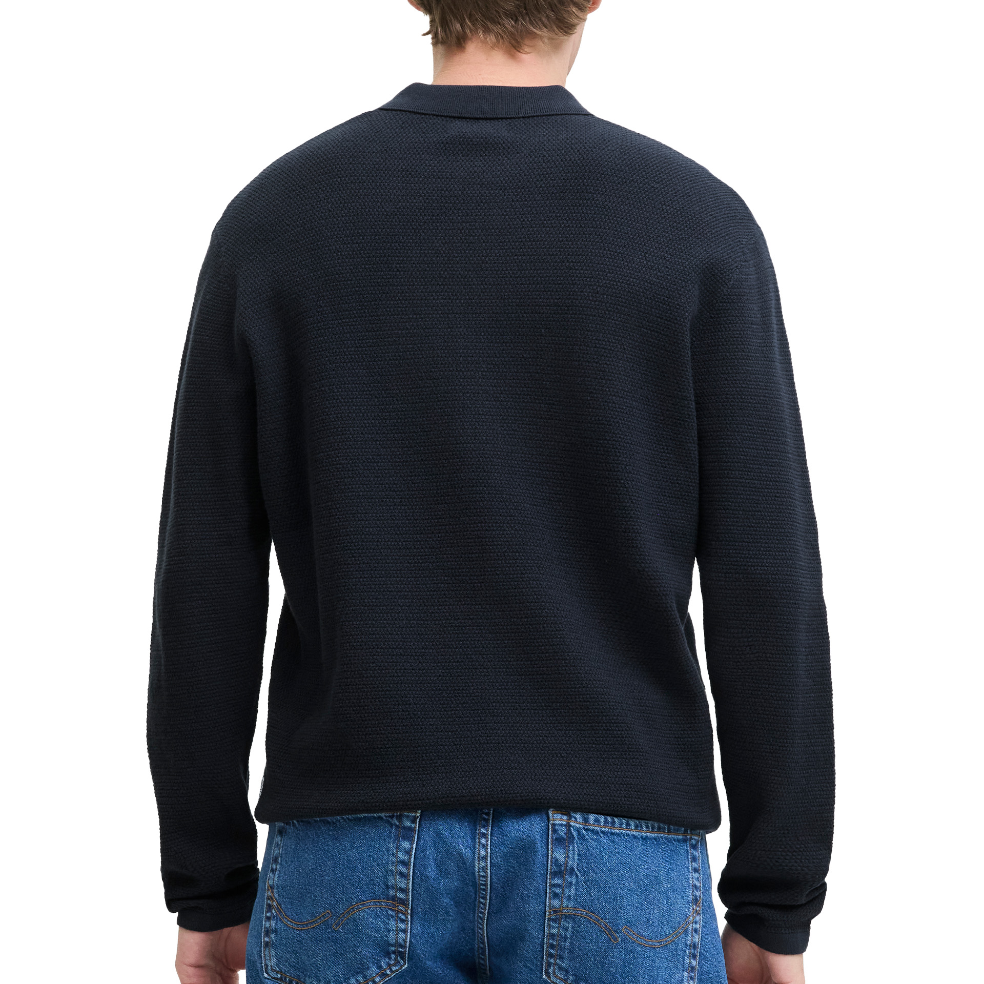 Jack & Jones Polo Jjegeorge Knit Sn Navy Blazer