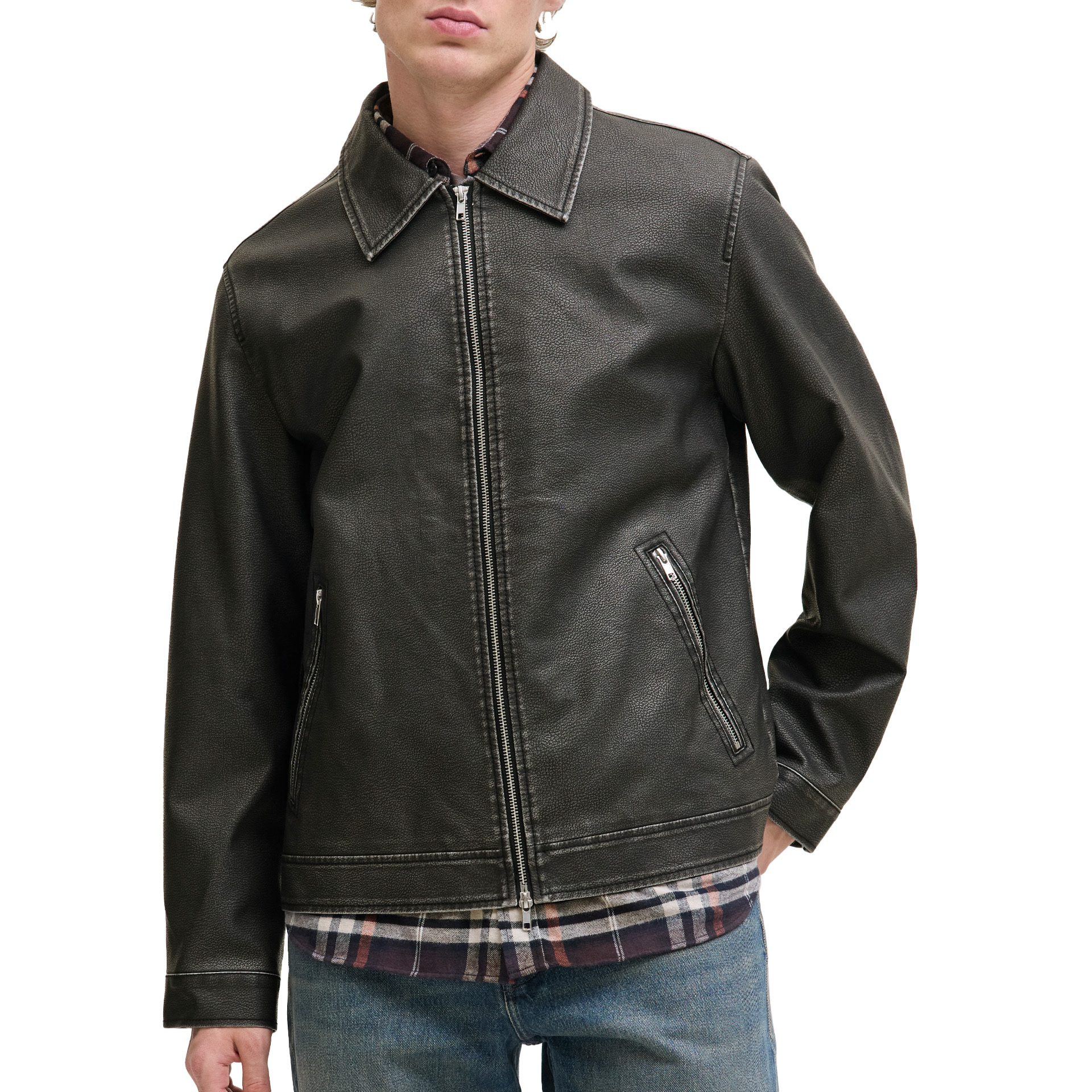 Jack & Jones Casaco Jjecasablanca Pu Black