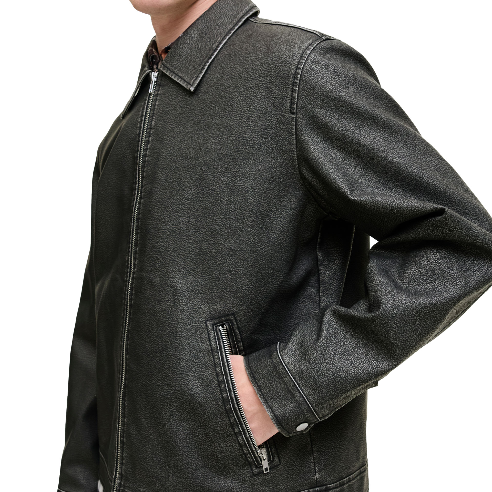 Jack & Jones Casaco Jjecasablanca Pu Black