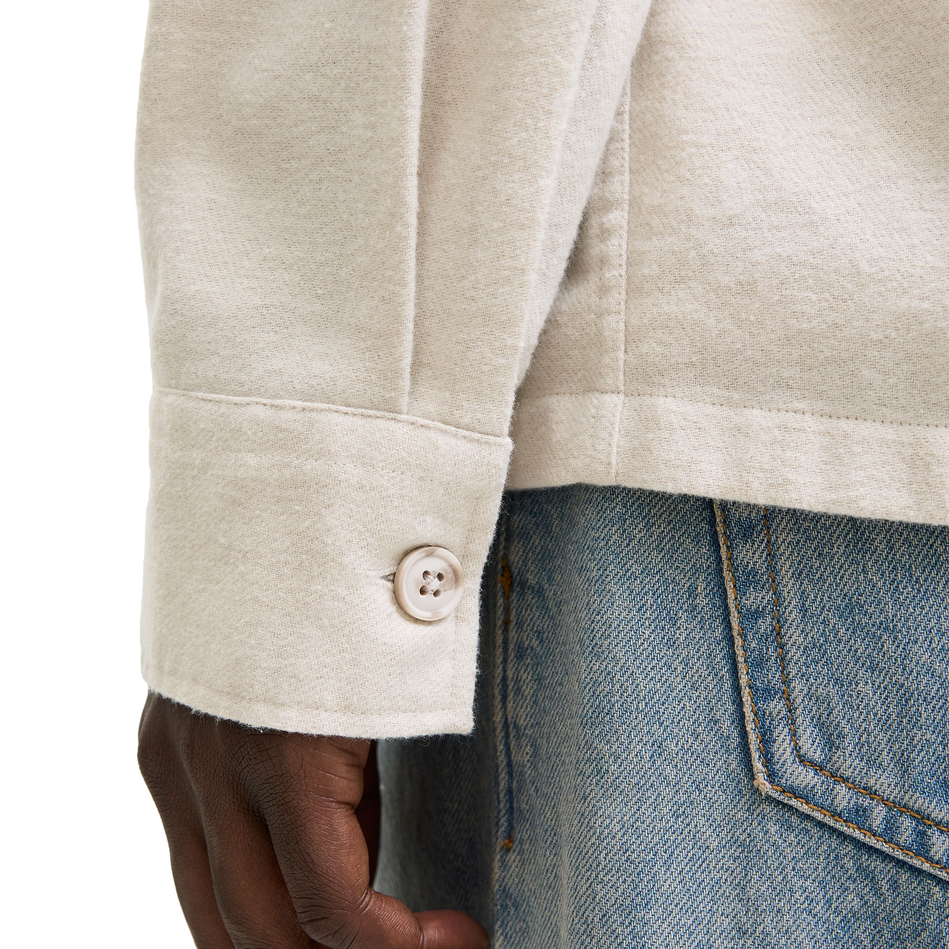 Jack & Jones Camisa Jjecharge Overshirt Ls Moonbeam