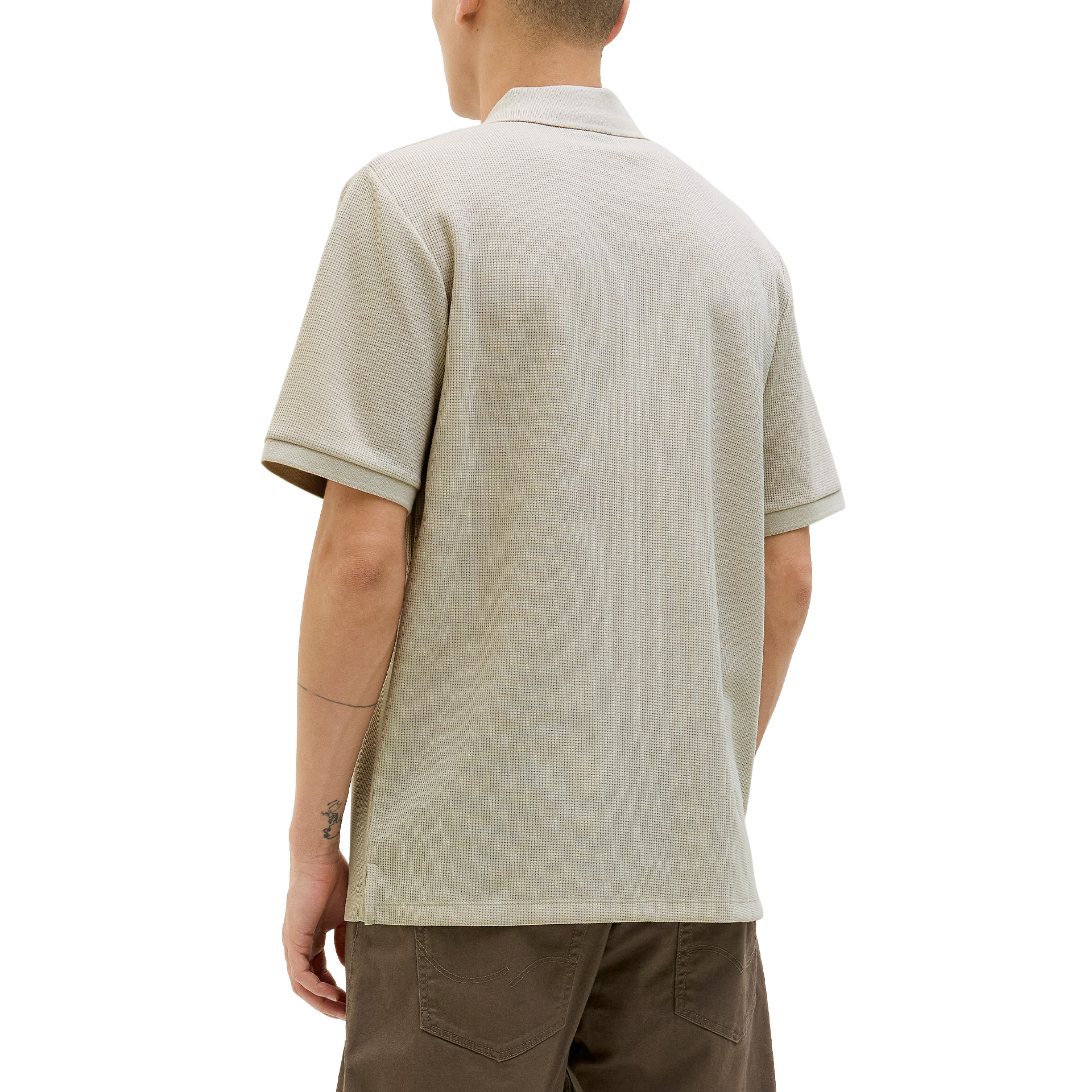 Jack & Jones Polo Jjeaustin Zip Moonbeam Classic