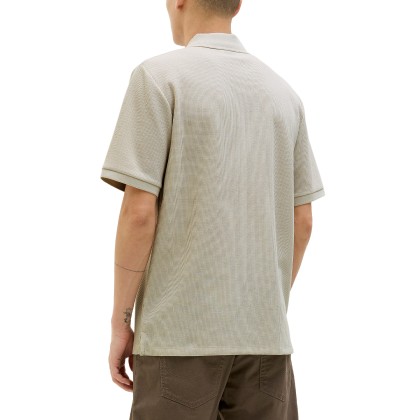 Jack & Jones Polo Jjeaustin Zip Moonbeam Classic