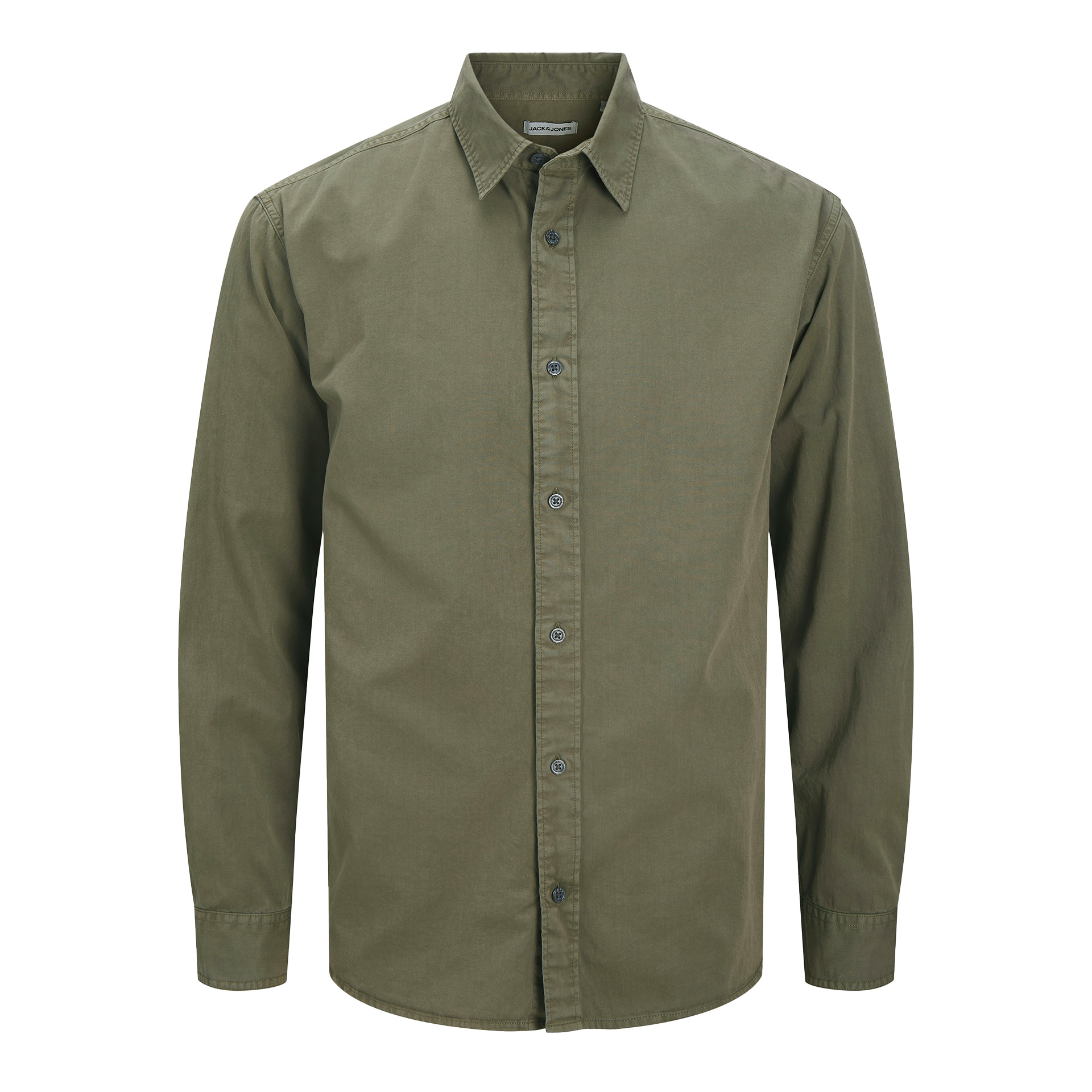 Jack & Jones Camisa Jjecharge Faded Ls Sn Dusty Olive