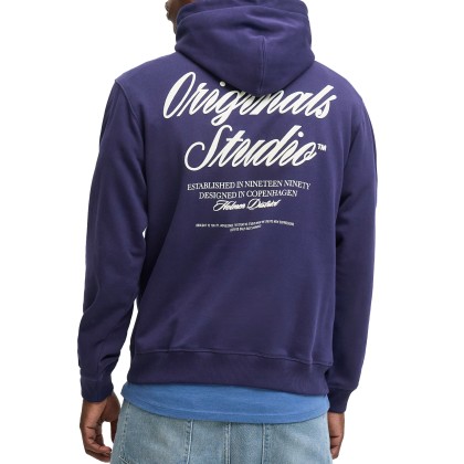 Jack & Jones Sweat Jornorrebro Typo Back Sn Ocean Cavern