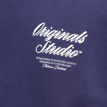 Jack & Jones Sweat Jornorrebro Typo Back Sn Ocean Cavern