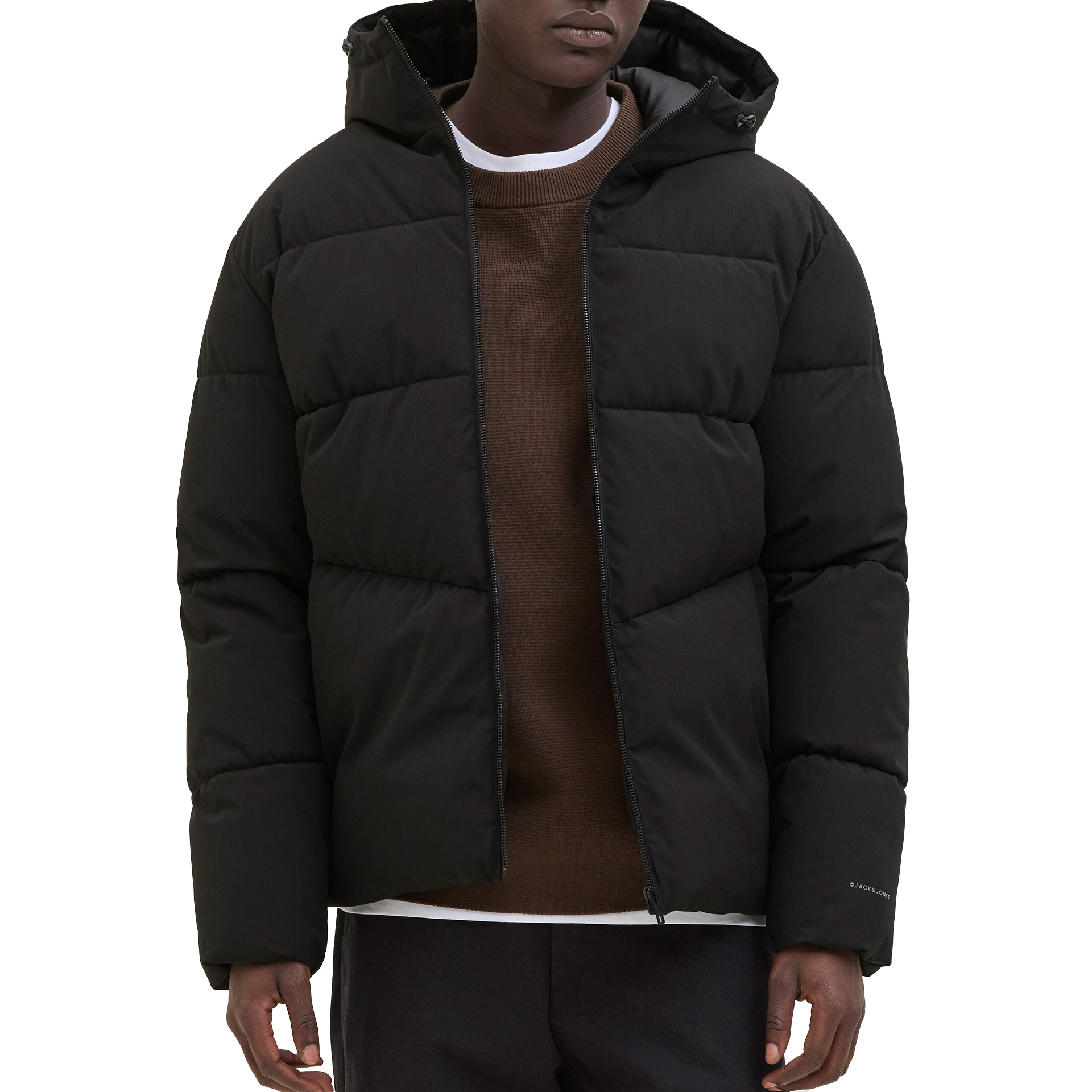 Jack & Jones Casaco Jjglobal Puffer Black