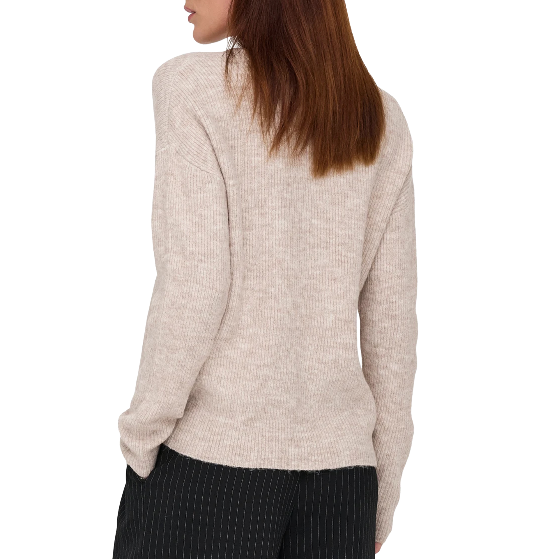 Only Camisola Camilla V-neck Pumice Stone Melange