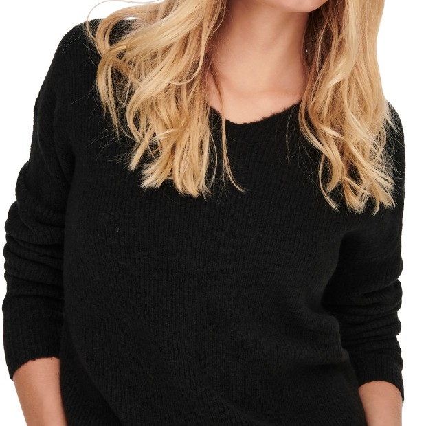 Only Camisola Camilla V-neck Black