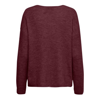 Only Camisola Camilla V-neck Port Royale Melange Only Camisola Camilla V-neck Port Royale Melange