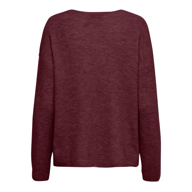 Only Camisola Camilla V-neck Port Royale Melange