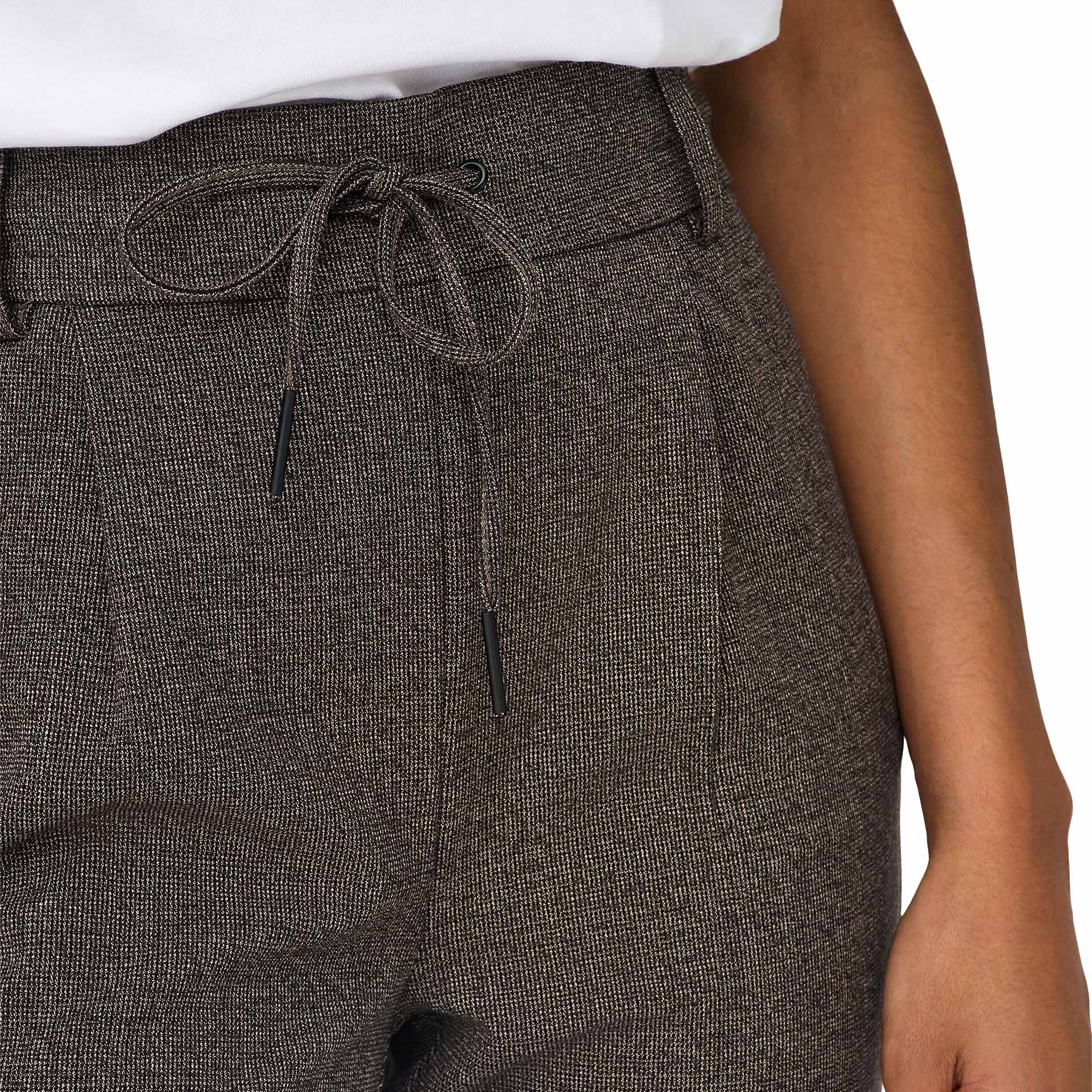 Only Calça Poptrash-dell Easy Mel Black White Pepper & Dark Brown Melange