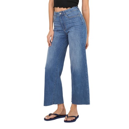 Only Cala Ann-madison Hw Crop Medium Blue Denim