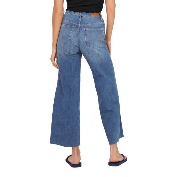 Only Cala Ann-madison Hw Crop Medium Blue Denim