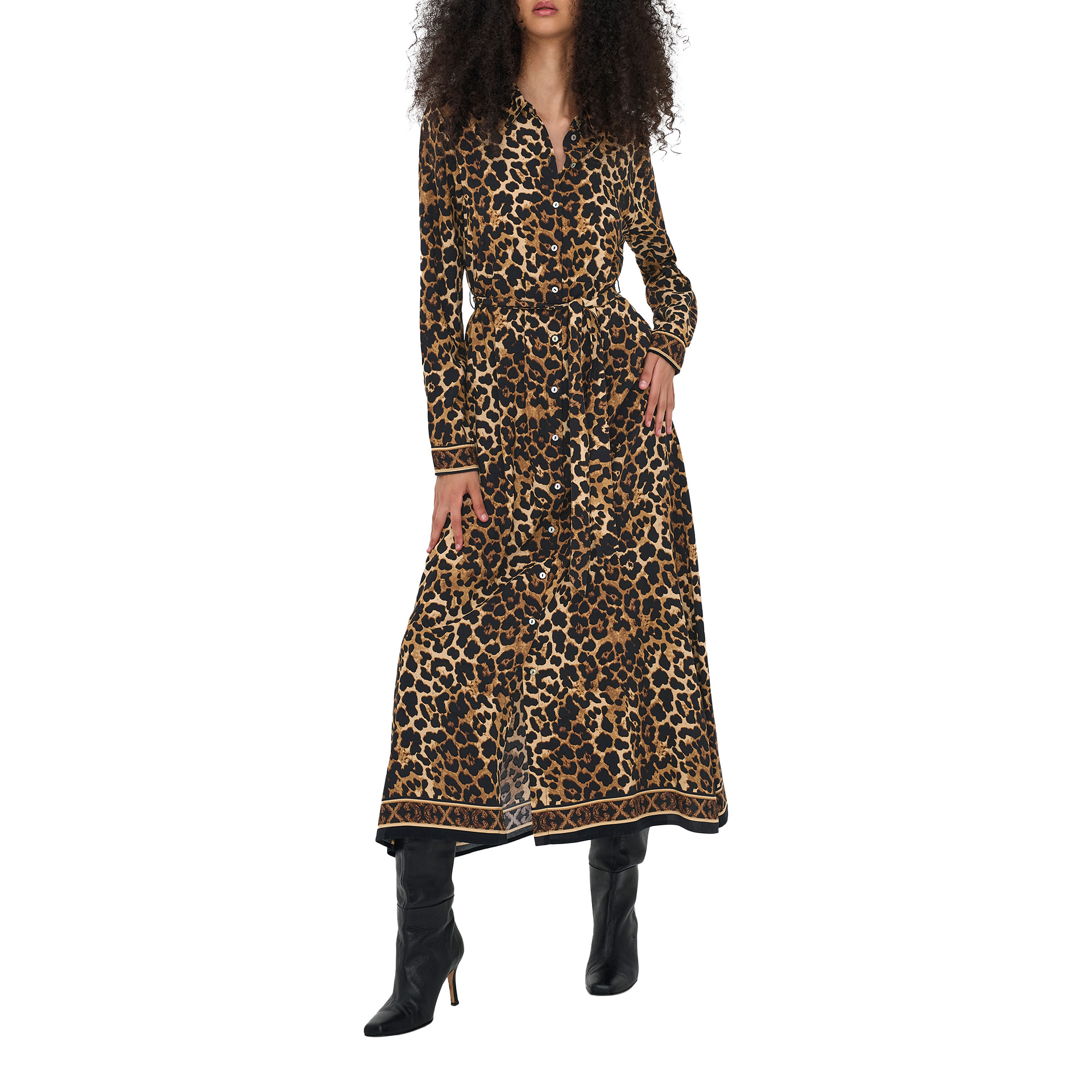 Only Vestido Veda Border Nomad Border Leo