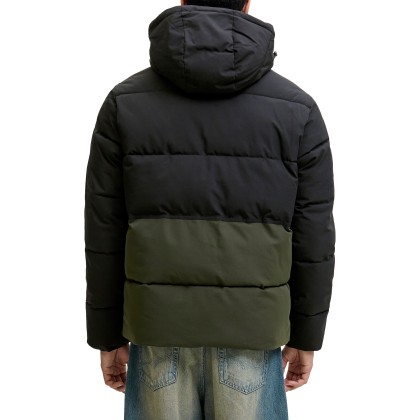 Jack & Jones Casaco Jjeowen Puffer Sn Rosin Black Blocking