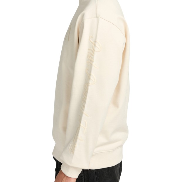 Rvca Sweat Basica Va Worldwide Crew Salt