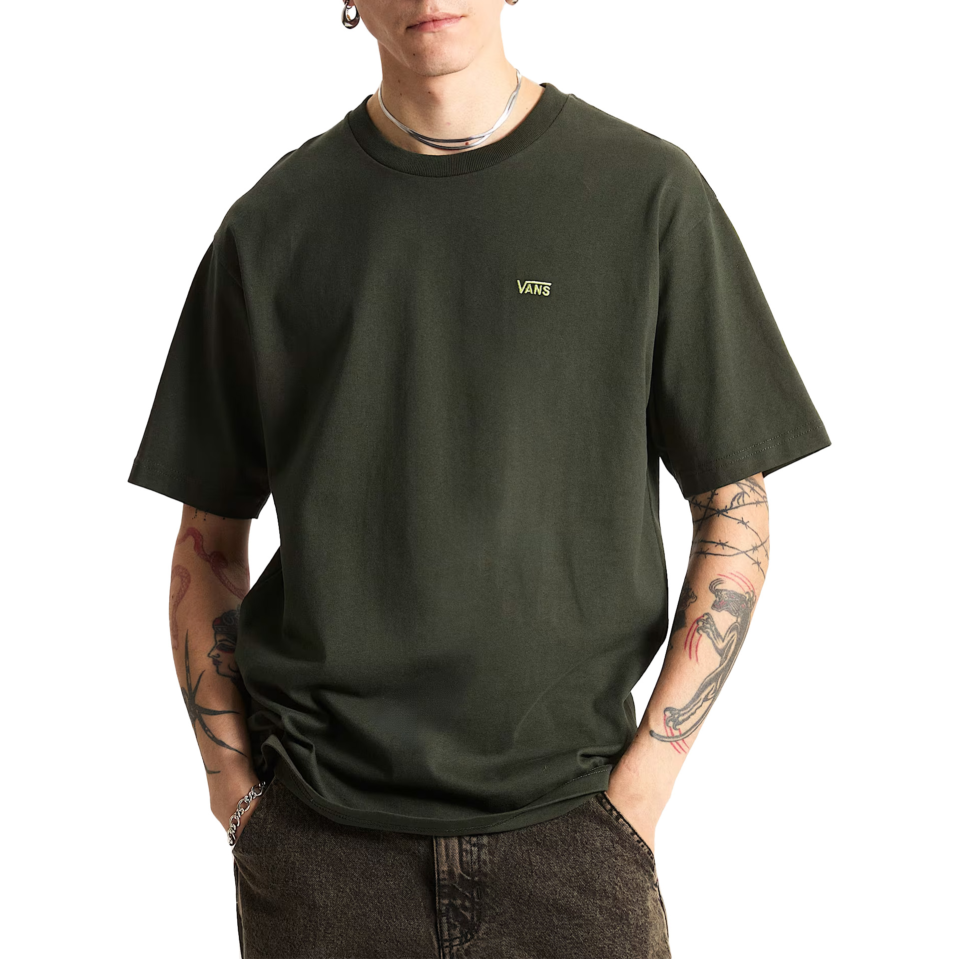 Vans T-shirt Left Chest Ii Loose Dried Kelp