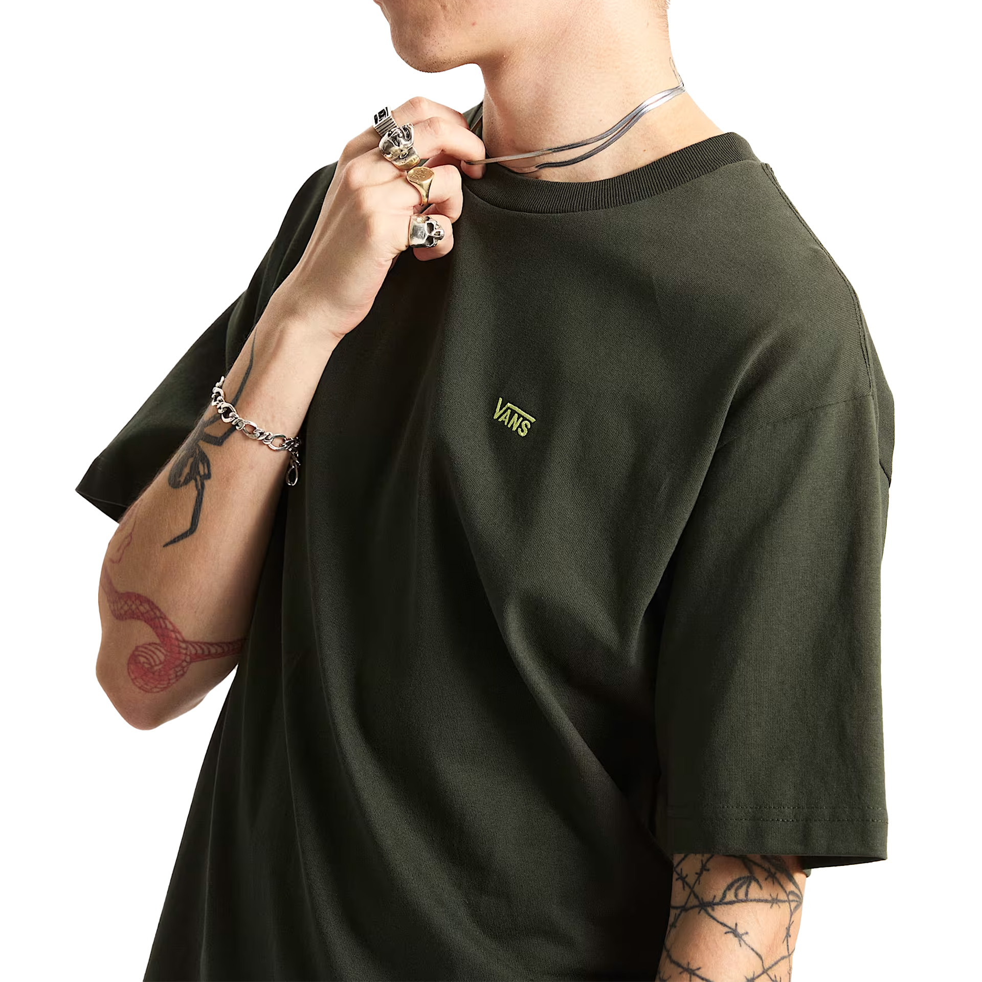 Vans T-shirt Left Chest Ii Loose Dried Kelp