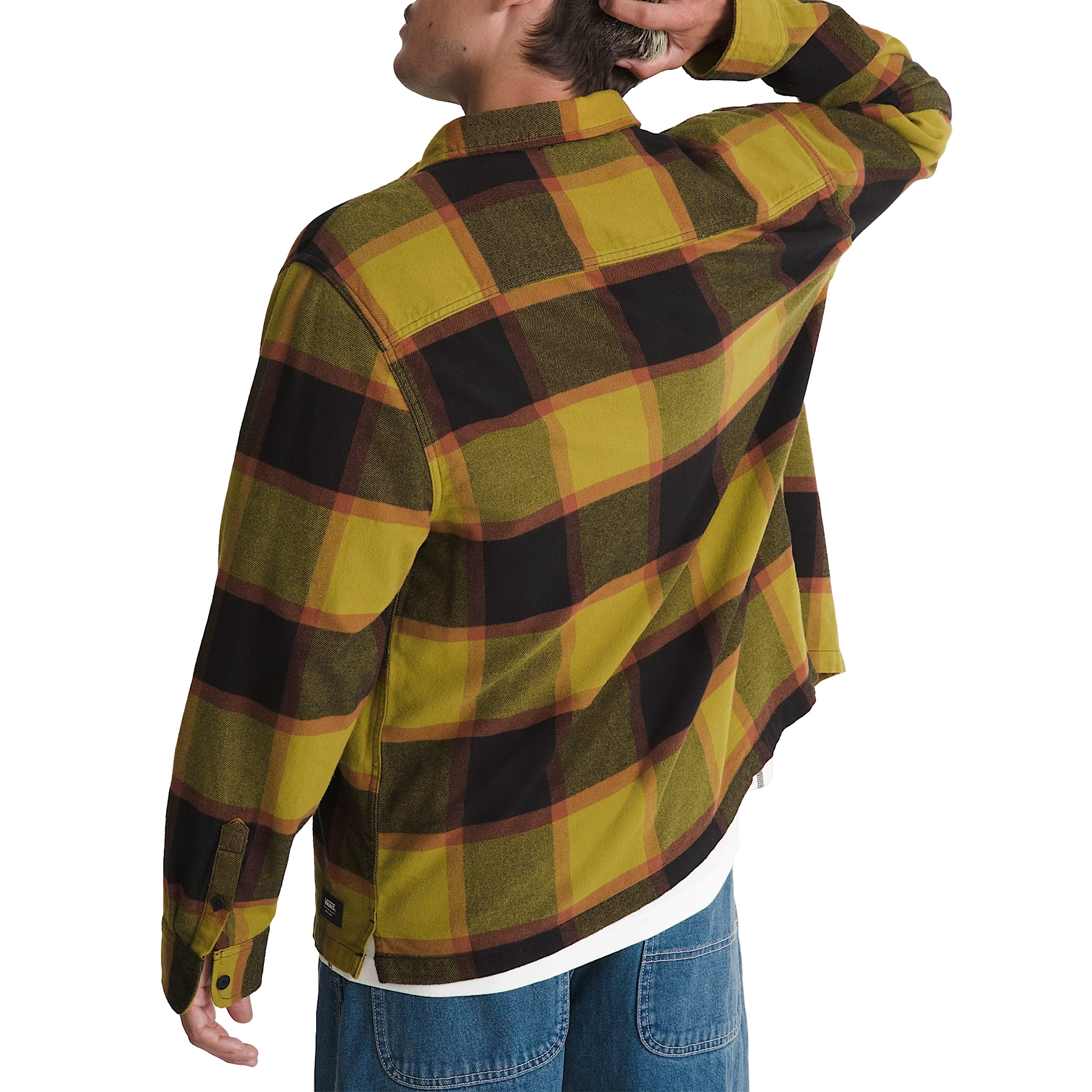 Vans Camisa Larkspur Plaid Flannel Burnt Gold/black