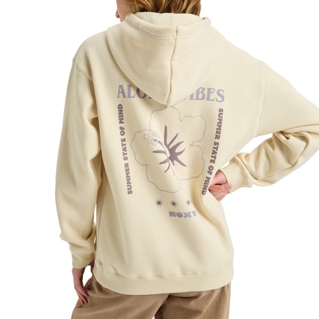 Roxy Sweat Surf Stkd Hd Vt Parchment