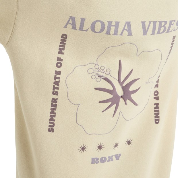 Roxy Sweat Surf Stkd Hd Vt Parchment