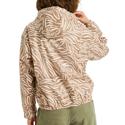 Roxy Casaco Wait For Me Printed Parchment Animal Flo Roxy Casaco Wait For Me Printed Parchment Animal Flo