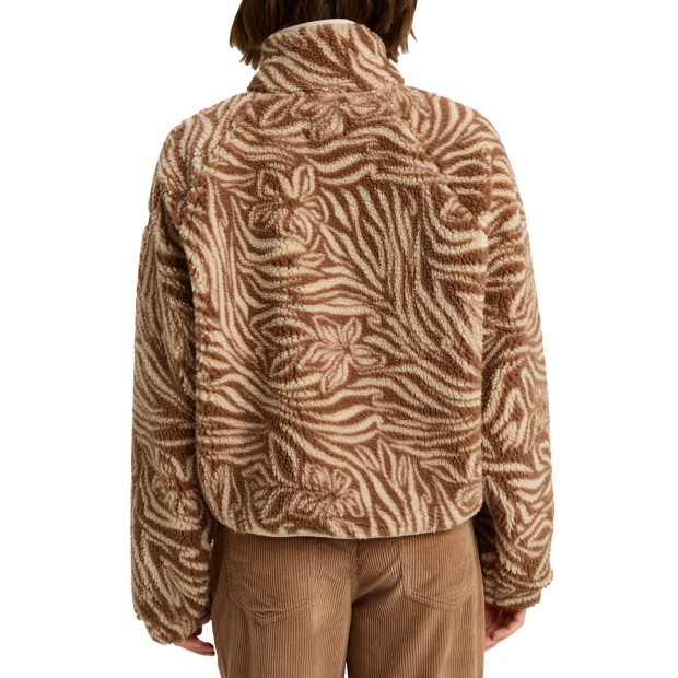 Roxy Casaco Blurry Cloud Pr Parchment Animal Flo