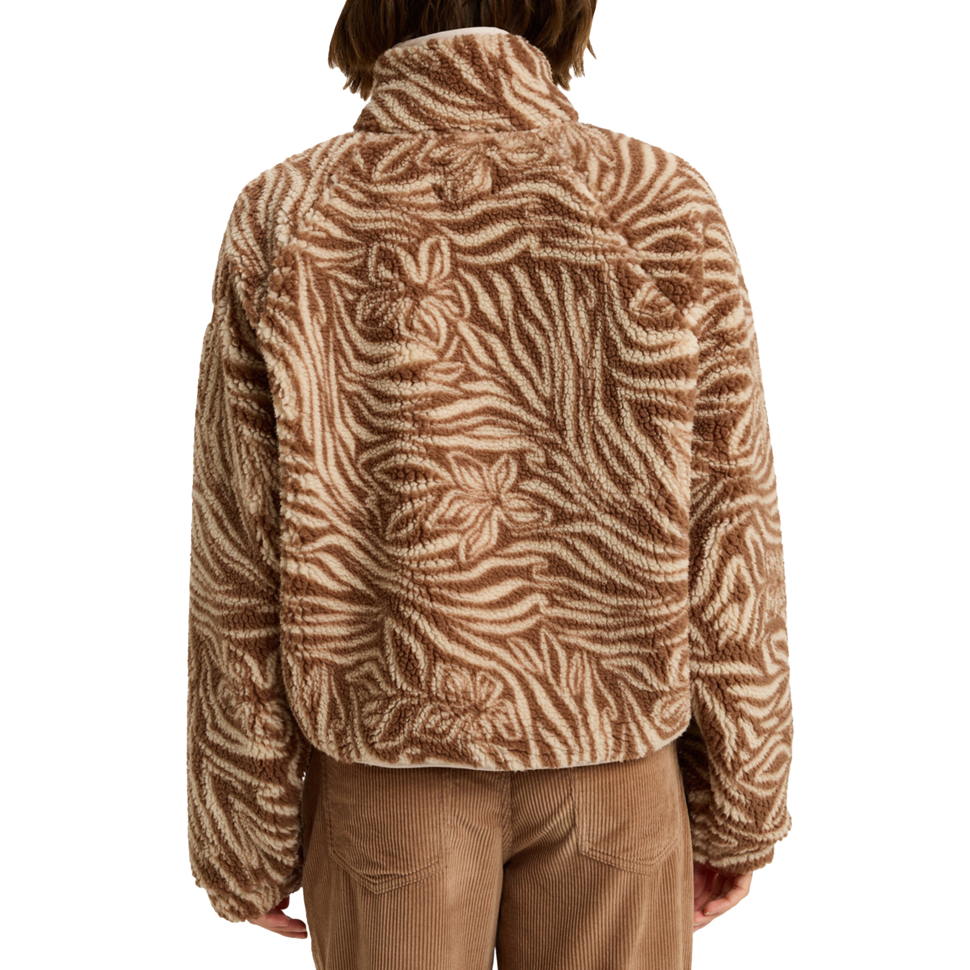 Roxy Casaco Blurry Cloud Pr Parchment Animal Flo