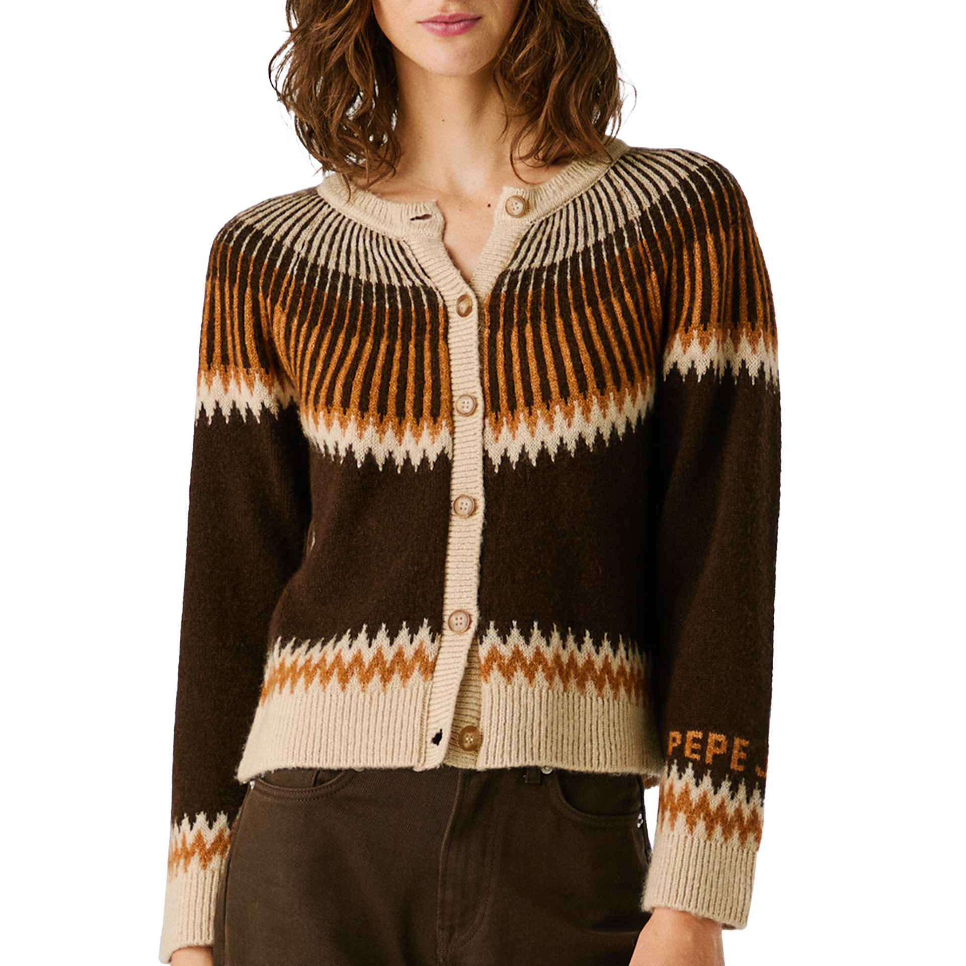 Pepe Jeans Casaco Cissy Chocolate Brown