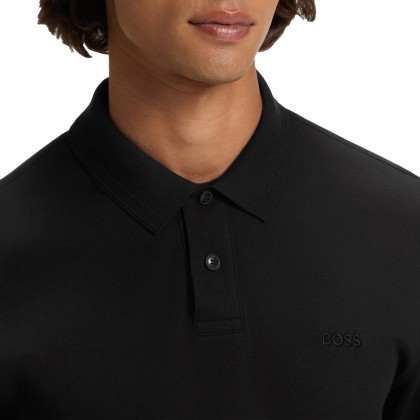 BOSS Polo Pe Interlock Black