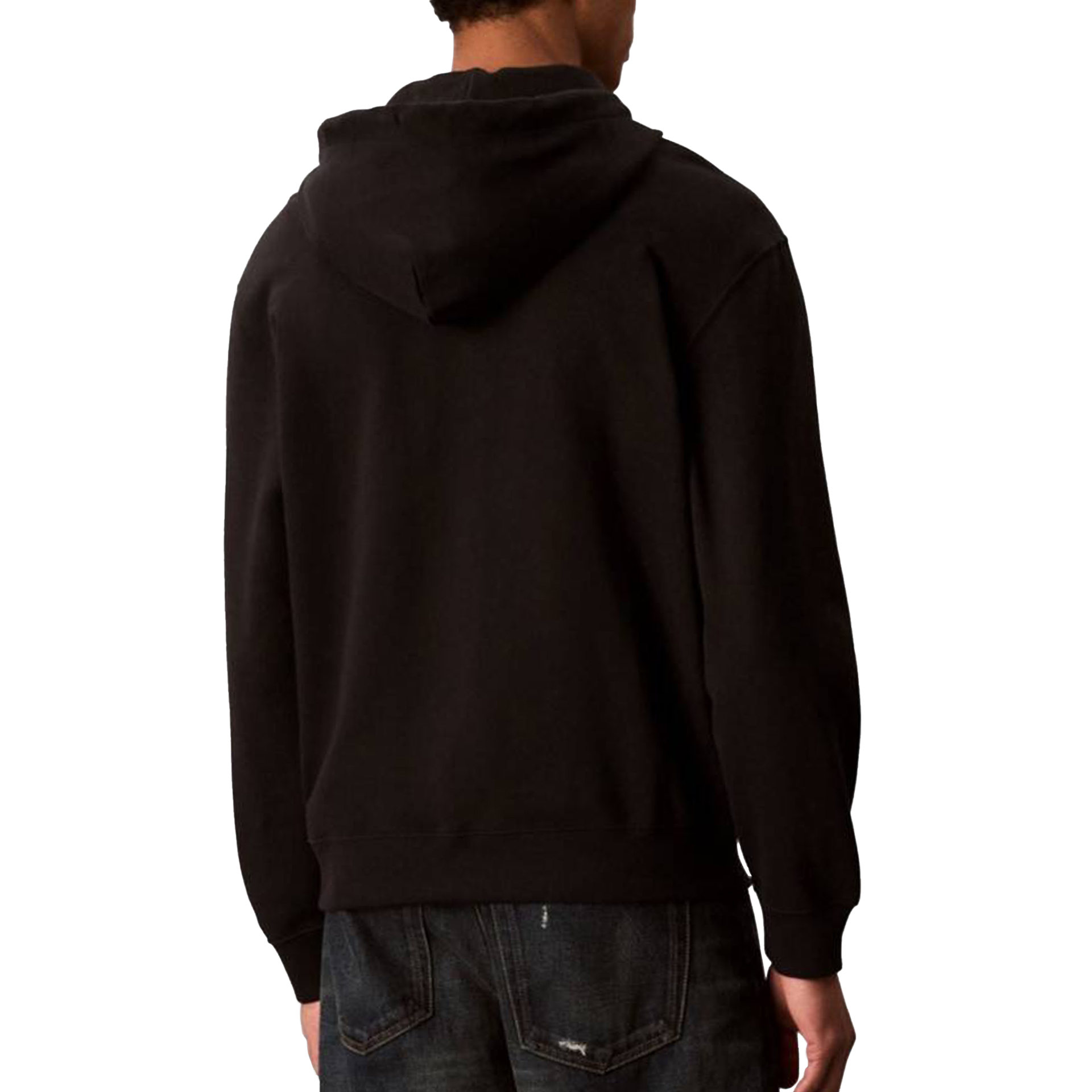 Calvin Klein Sweat Eu 350terry Monogram Fz Black