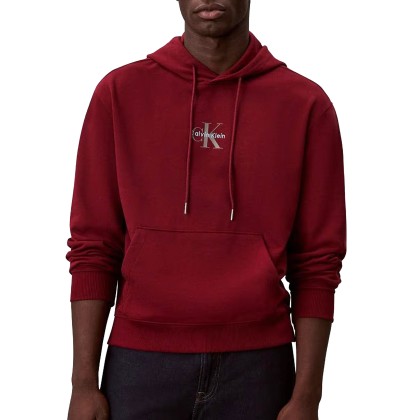 Calvin Klein Sweat Eu 350terry Micro Monologo Ho Red
