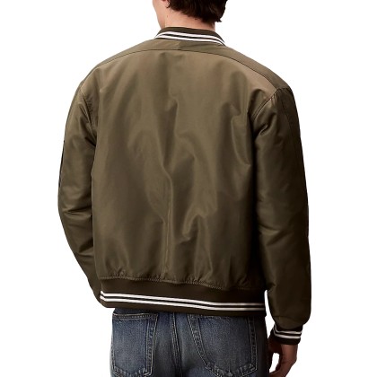 Calvin Klein Casaco Jeans Tipped Hero Bomber Beige Calvin Klein Casaco Jeans Tipped Hero Bomber Beige