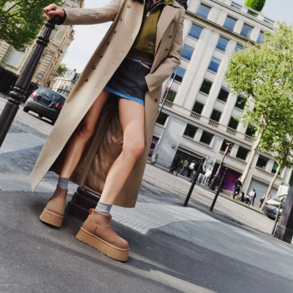 Ugg W Classic Mini Dipper Chestnut Ugg W Classic Mini Dipper Chestnut