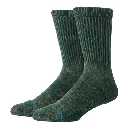 Stance Meias Icon Dyed Crew Pine