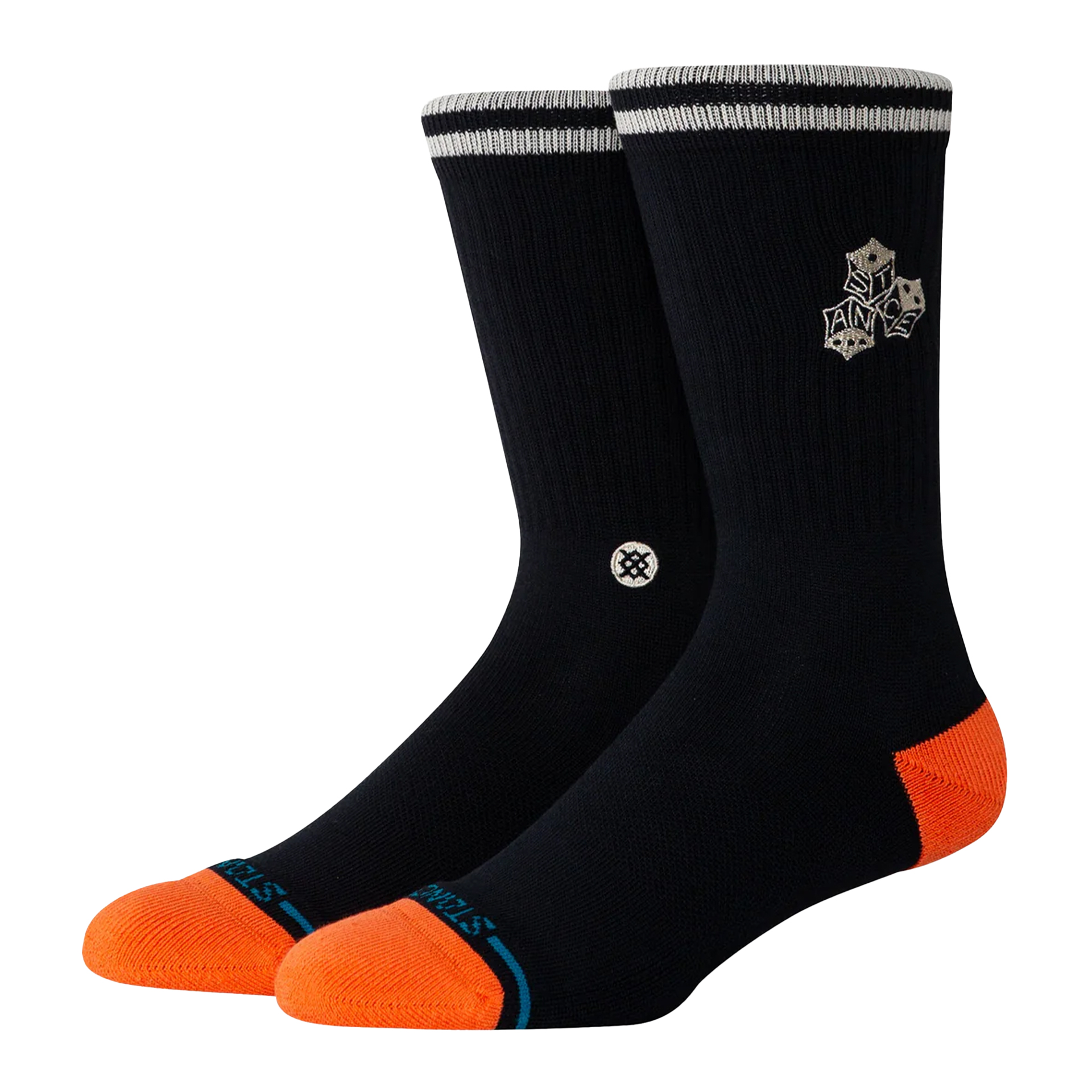 Stance Meias High Roller Crew Black