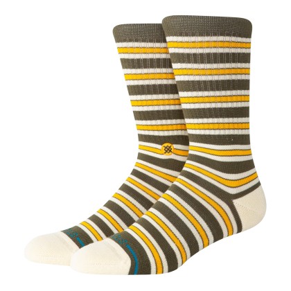 Stance Meias Ollie Crew Olive
