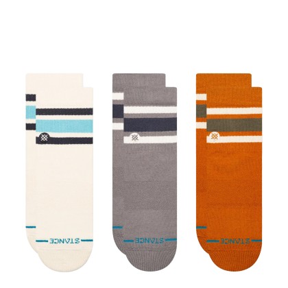 Stance Meias Boyd Quarter 3 Pack Ivory