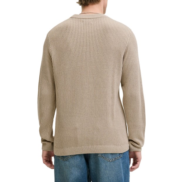 Jack & Jones Polo Jjedover Knit Crew Neck Sn Moonbeam