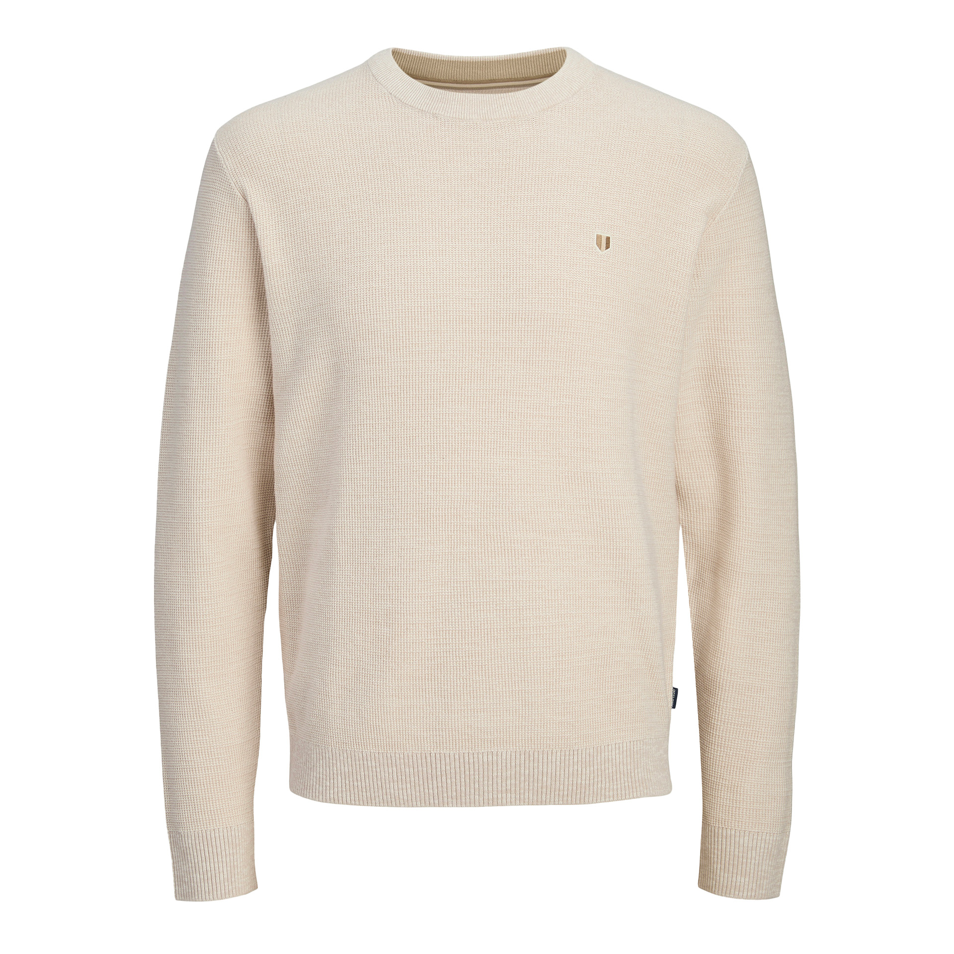 Jack & Jones Camisola Jprblurex Knit Crew Neck Ln Whitecap Gray