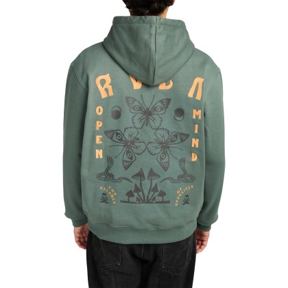 Rvca Sweat Capuz Butterfly Poster Balsam Green Rvca Sweat Capuz Butterfly Poster Balsam Green