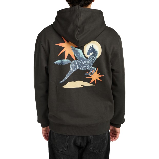 Rvca Sweat Capuz Pegasus Pirate Black