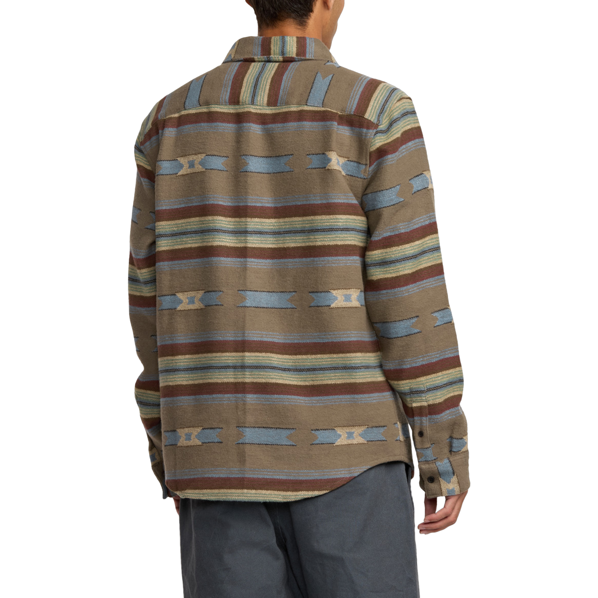 Rvca Camisa Dayshift Blanket Flannel Mushroom