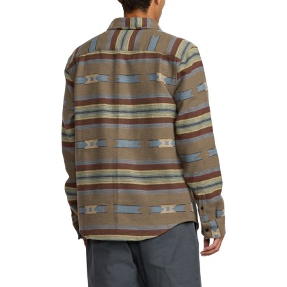Rvca Camisa Dayshift Blanket Flannel Mushroom