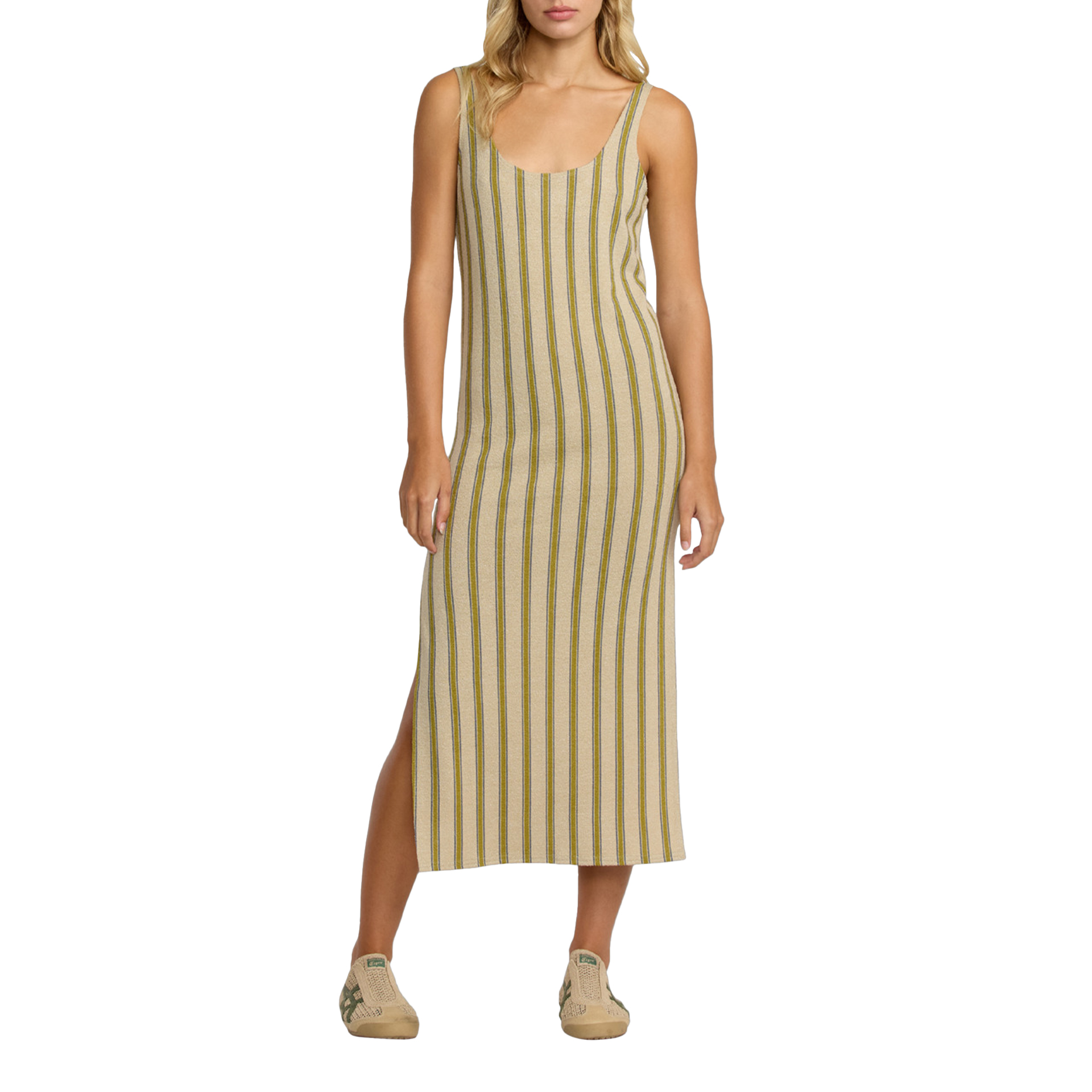 Rvca Vestido Willow Tank Eucalyptus