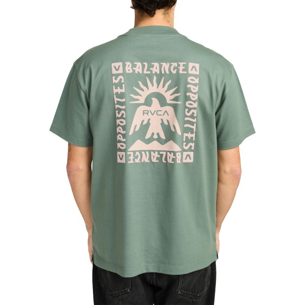 Rvca T-shirt Las Cruces Balsam Green
