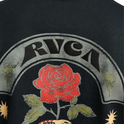 Rvca T-shirt Roses Poster Black