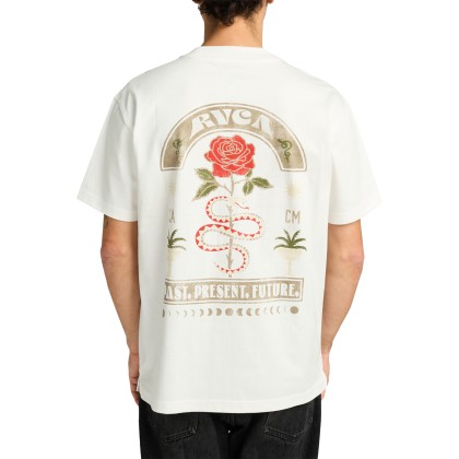 Rvca T-shirt Roses Poster Salt